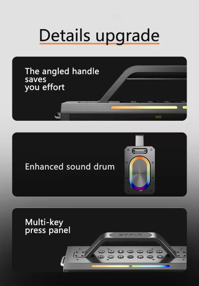 Караоке- система SODLK S1115 200W BLUETOOTH аккумуляторная с двумя беспроводными микрофонами