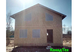 Двухэтажный дом из SIP-панелей [112м²]. (Саратовская область)