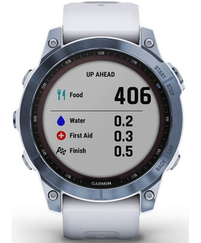 Умные часы Garmin Fenix 7 Sapphire Solar 47 мм Wi-Fi, титановый синий минерал