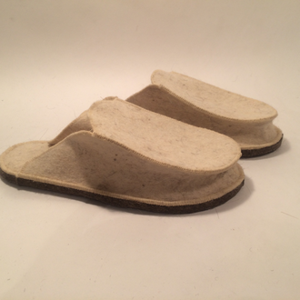 Тапочки мужские из войлока на войлочной подошве