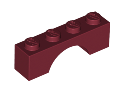 Arch 1 x 4, Dark Red (3659 / 4267632 / 4513219 / 4541582 / 6146854)