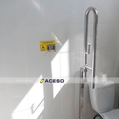 Крючок-держатель для костылей и трости, М8, нержавеющая сталь