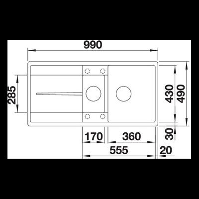 Мойка Blanco Metra 6 S-F, 519118