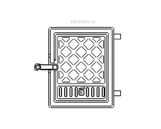 Дверка со стеклом для печи Jotul F601 N