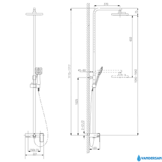 Смеситель для ванны Tropic LM7005C