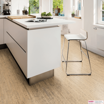 Пробковые полы Haro Aркос антик белый 527387