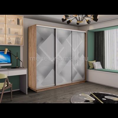 Шкаф-купе Трио-Фото (Квадраты) 1800*450*2200