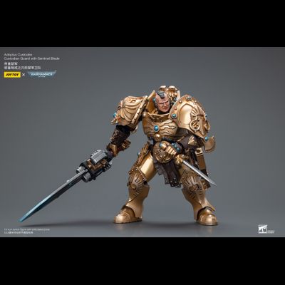 Адептус Кустодес - страж (Warhammer 40k) - КОЛЛЕКЦИОННАЯ ФИГУРКА 1/18 Adeptus Custodes Custodian Guard with Sentinel Blade (JT7837) - JOYTOY