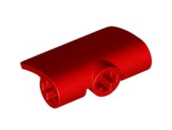 Technic, Panel Curved 2 x 3 x 1, Red (71682 / 6381442)