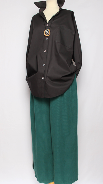 РУБАШКА "КЛАССИКА Карман" черная р.50-60