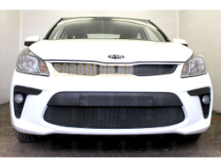 Защита радиатора KIA RIO 2017- black низ