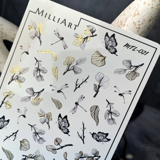 Слайдер-дизайн MilliArt Nails Металл MTL-021
