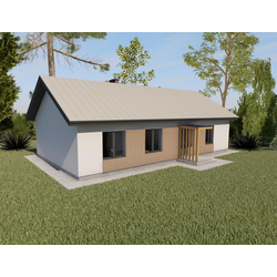 Одноэтажный дом с четырьмя спальнями 113м² (S101)