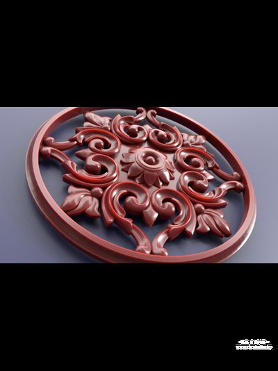 Carved decorative pattern for CNC