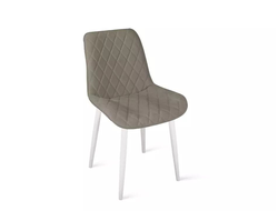 Стул OSCAR (ОСКАР) Белый муар/Велюр L003 бежевый