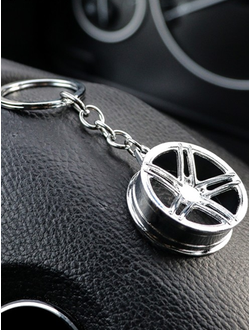 Брелок «ДИСК», металл ХРОМ