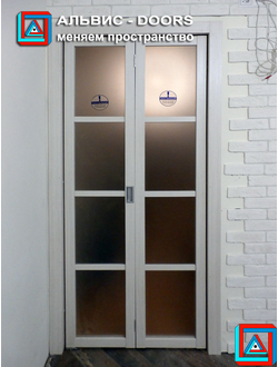 Складная дверь-книжка из 2-х створок