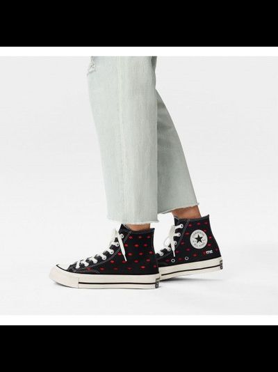 Converse Chuck Taylor Valentines Day черные высокие с губками