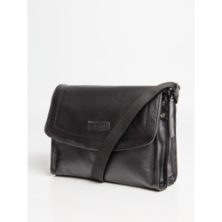 Кожаная сумка через плечо Albano black (арт. 5006-01)