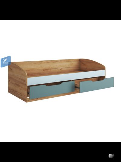 Rich КР-002 Тахта Дуб Крафт золотой - Мята/Сумеречный голубой