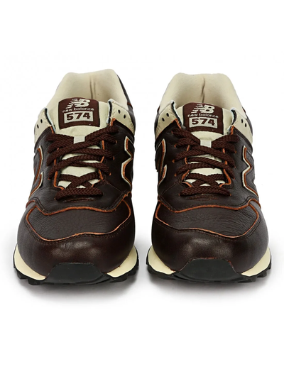 New Balance 574 Classic Brown White женские