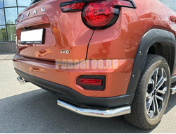 Защита заднего бампера  угловая Папа Тюнинг d60 для Haval H7 2025-