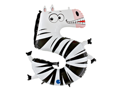 Фольгированная цифра - "Забавные животные"