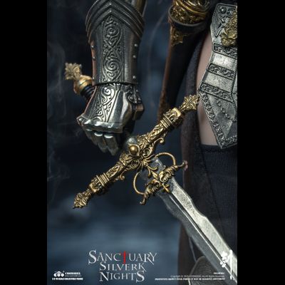ПРЕДЗАКАЗ - Стражница святилища в серебряном - Коллекционная фигурка 1/6 SWORDS OF CHAOS - SILVER TEMPLE GUARDIAN (NICKEL SILVER EDITION) (SW003) - COOMODEL ?ЦЕНА: 41900 РУБ.?