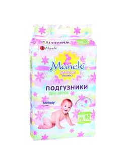 MANEKI Fantasy подгузники 6-11кг M 62шт