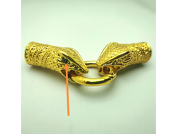 УЦЕНЕННЫЙ ТОВАР! КОЛПАЧОК-ЗАСТЁЖКА "АСПИД-1" - 10мм - ЯРКОЕ ЗОЛОТО