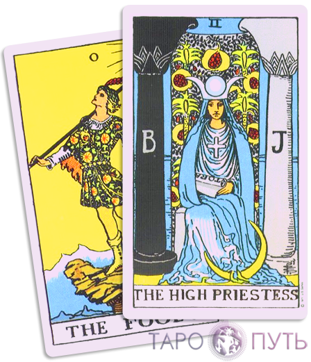 Шут и жрица сочетание. Папесса таро ведьм. Аркан папесса таро. Верховная жрица папесса. Еда и карты таро.