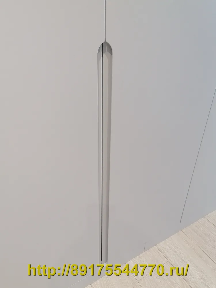 018-2 Шкаф встроенный в нишу с распашными дверьми, в прихожей.
Фасады МДФ покраска.
