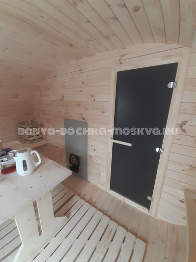 Овальная баня-бочка 4*5,8