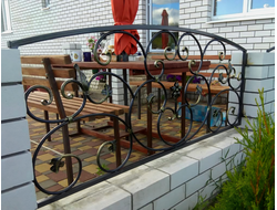 Кованый забор фото цена Брянск - Арт 011