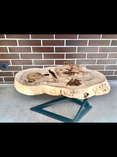 столик из спила тополя