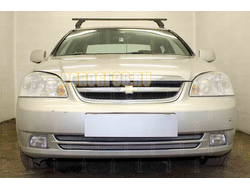 Защита радиатора Chevrolet Lacetti седан 2004-2013 (2 части) chrome