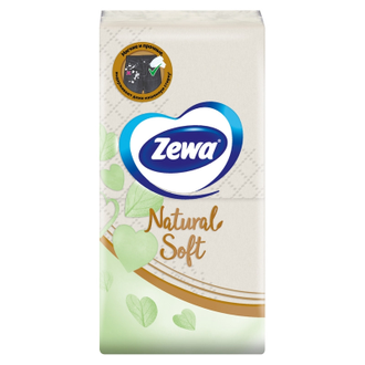 Платки носовые ZEWA  NATURAL SOFT  4сл  бел 9штх10  837030