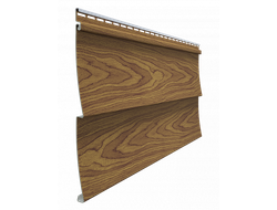 САЙДИНГ LUX ПОД ДЕРЕВО, ЁЛОЧКА D5C, МИНДАЛЬ