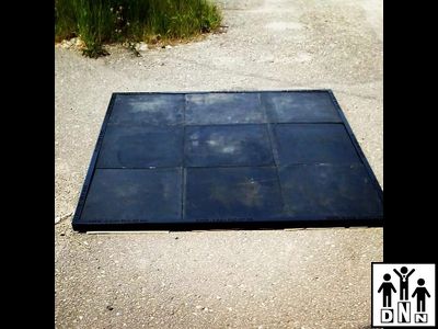 Помост для гиревого спорта резиновый 1,5 х 1,5 х 0.02м DNN