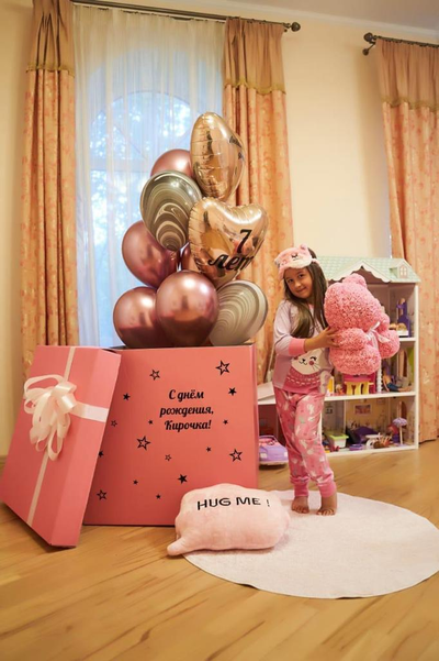 Коробка сюрприз С днём рождения, Доченька!