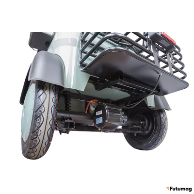 Электротрицикл Rutrike Gelbert Beta 48V/60V 800Вт зелено-белый