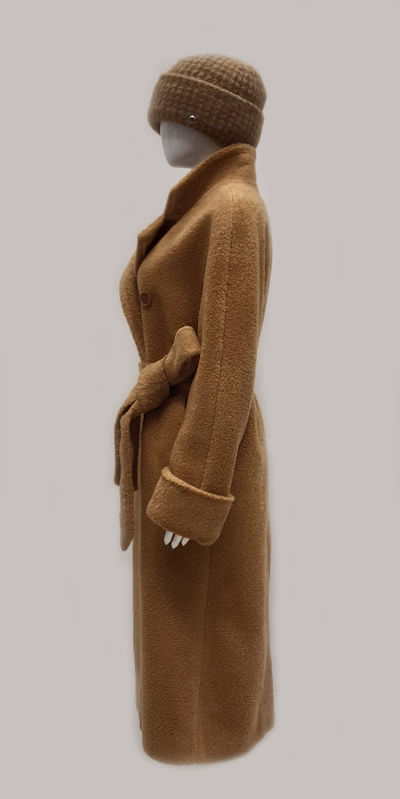 длинное пальто тедди для женщин фото пальто чебурашка коричневого цвета