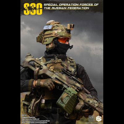 ПРЕДЗАКАЗ - Пулеметчик ССО РФ - Коллекционная ФИГУРКА 1/6 scale Special Operation Forces of The Russian Federation (SSO) (26075С) - Easy&amp;Simple ?ЦЕНА: 26300 РУБ.?