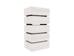 Гостиная NATURE (НАТУРА) - NATURE 6 Комод Ясень Анкор светлый-Черный