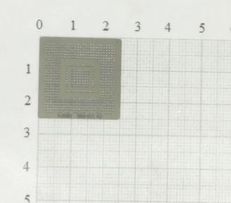 Трафарет BGA для реболлинга чипов компьютера NV G86-631-A2 0.5мм