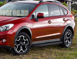 Пороги Subaru Xv черные