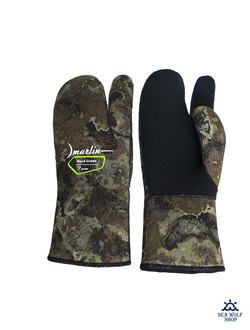Рукавицы неопреновые 7мм Marlin NORD camo 3х-палые ОП р.XXL
