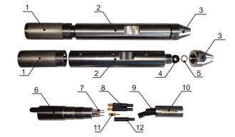 наконечник кабельный геофизический маслозаполненный