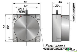 Датчик индуктивный бесконтактный И39-NO/NC-AC-HT (60х60х40)