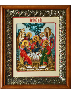 Троица Пресвятая. Рукописная икона.